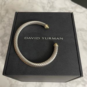 David Yurman Cable Classics Bracelet with 14K Yellow Gold Domes